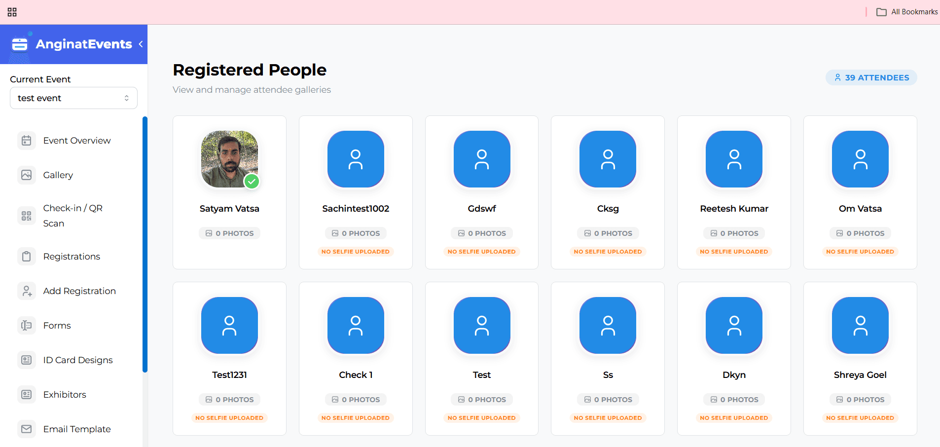 Automated Face Recognition Event Gallery